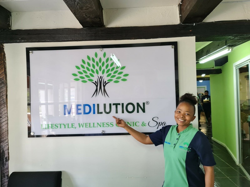 Reception at Medilution Lifestyle and Wellness Clinic